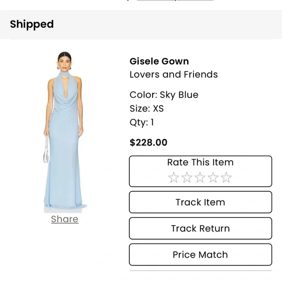 Lovers + Friends Light Blue Maxi Dress - Picture 4 of 7